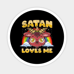 Satan Loves Me Magnet